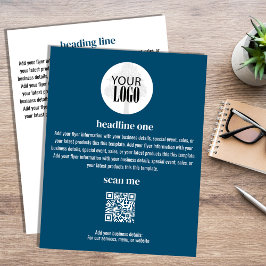 Logotipo de negocio Volante azul Minimalista simpl