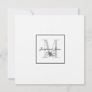 Logotipo de nombres de monograma de invitaciones d