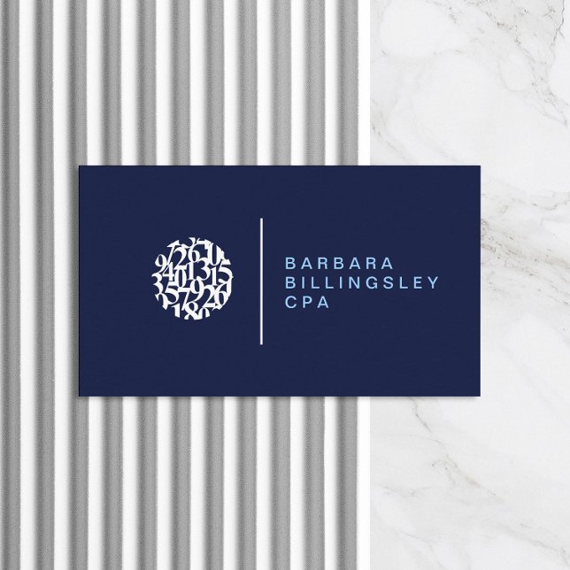 Logotipo de números modernos II Tarjeta de present (Subido por el creador)