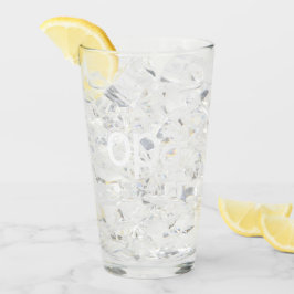 Logotipo de OPA Tumbler de vidrio - logotipo blanc