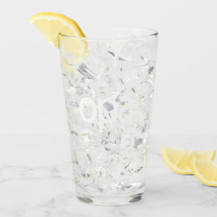 Logotipo de OPA Tumbler de vidrio - logotipo blanc