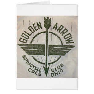 Logotipo de oro del club de la motocicleta de la