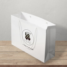 Logotipo de papel Personalizado grande Bolsa de co