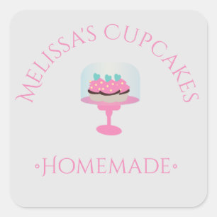 Logotipo de pastel Cupcakes Pegatinas Panadería ca