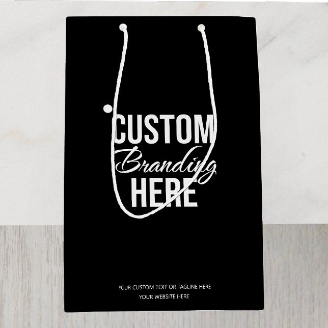 Logotipo de personalizado Bolsa de regalo para emp (custom business gift bag logo)