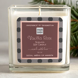 Logotipo de personalizado Borgoña Etiquetas de emb