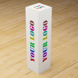 Logotipo de personalizado Caja de vinos promociona<br><div class="desc">Colores personalizados - Caja de vinos con el logotipo de su empresa Cajas de regalo personalizadas promocionales - Hacer único su propio diseño - Añadir su logotipo / imagen o código QR - Foto / o texto / más - Redimensionar y mover o eliminar y añadir elementos / imágenes con...</div>