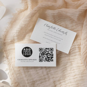 Logotipo de personalizado Código QR Tarjeta de pre