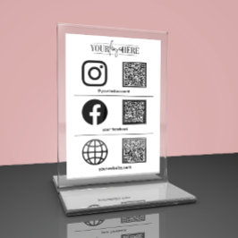 Logotipo de personalizado Empresa Tarjeta de mesa 