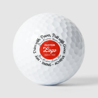 Logotipo de personalizado, foto + bolas de golf co