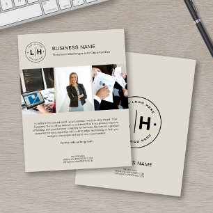 Logotipo de Personalizado moderno Foto Volante cor