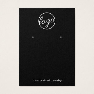 Logotipo de Personalizado negro Tarjeta de soporte