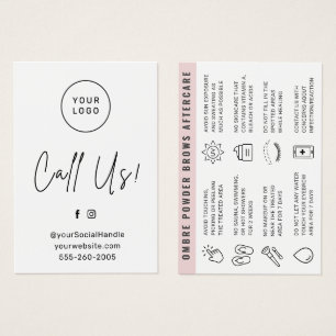 Logotipo de personalizado Tarjeta de postre Ombre