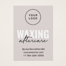 Logotipo de personalizado Tarjeta de postura para