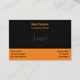 logotipo de personalizado tarjeta de visita modern