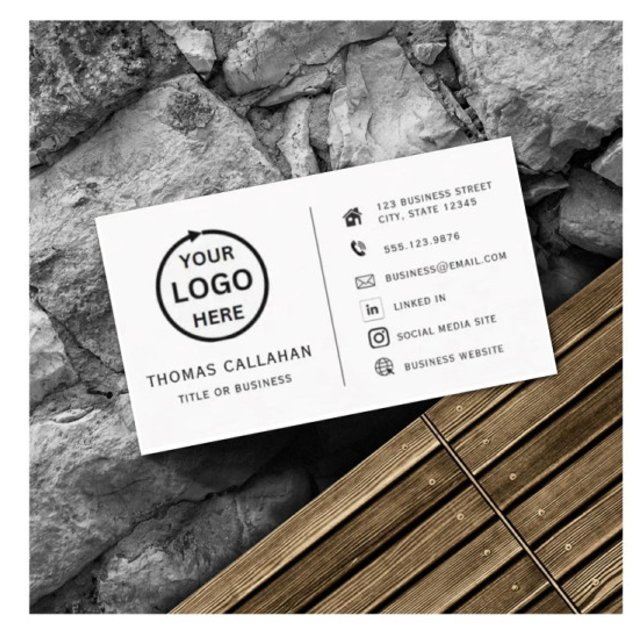 logotipo de personalizado tarjeta social minimalis (Subido por el creador)