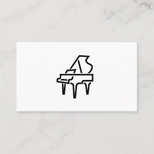 Logotipo de piano - Tarjetas de presentación