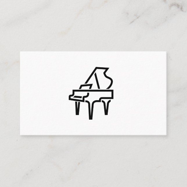 Logotipo de piano - Tarjetas de presentación (Anverso)
