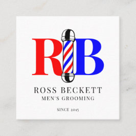 Logotipo de polo de barbero Tarjeta de presentació