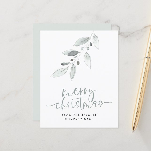 Logotipo de presupuesto Tarjeta mínima navideña mí (Anverso/Reverso In Situ)