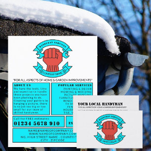 Logotipo de puño, publicidad de Handyman