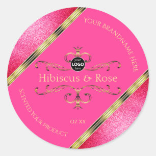 Logotipo de Purpurina de bordes de la etiqueta de 