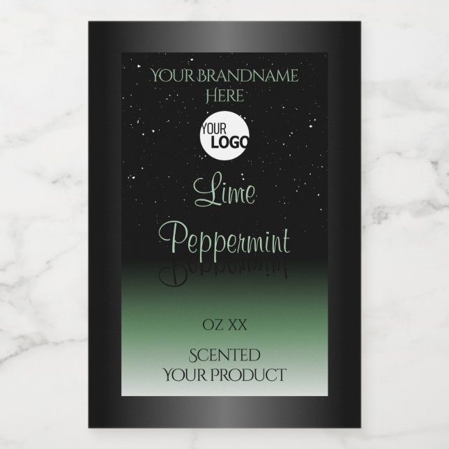 Logotipo de Purpurina suave de etiquetas de produc (Etiqueta única)