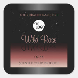 Logotipo de Purpurina suave de las etiquetas de pr