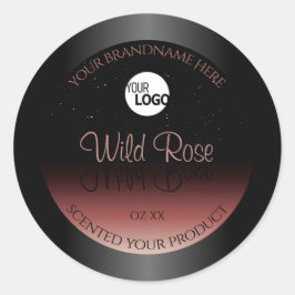 Logotipo de Purpurina suave de las etiquetas de pr