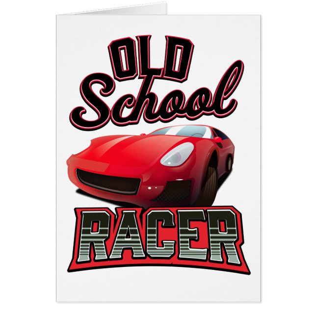 Logotipo de Racer de la vieja escuela (Frente)