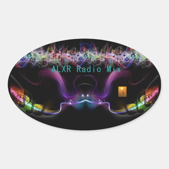 Logotipo de radio Decal pegatina (Anverso)