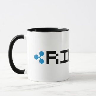 Logotipo de Ripple XRP de 8 bits | Taza