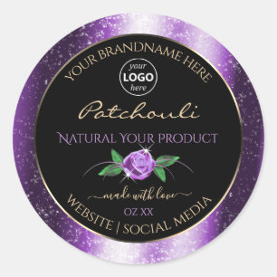 Logotipo de Rosa de flor de etiqueta de producto n