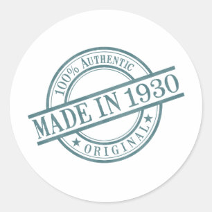 Logotipo de sello de goma verde de 1930