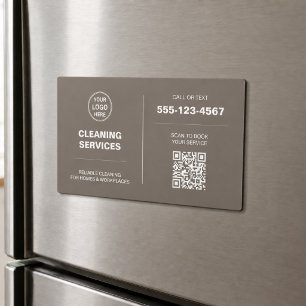 Logotipo de Servicios de Limpieza Modernos Tarjeta