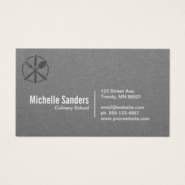 Logotipo de Silverware | Textura gris (Frente)