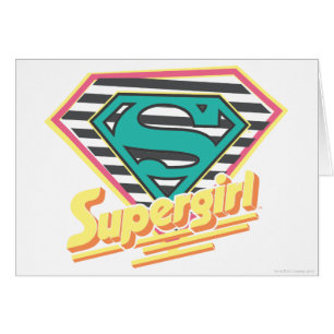 Logotipo de superchica con tiras