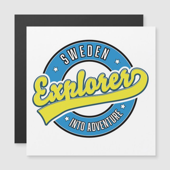 logotipo de Sweden Explorer into Adventure. (Anverso/Reverso)