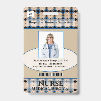 Logotipo de tarjeta de identificación médica de fo