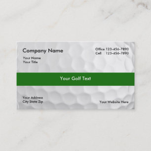 Logotipo de Tarjetas de Negocios de Golf en la Par