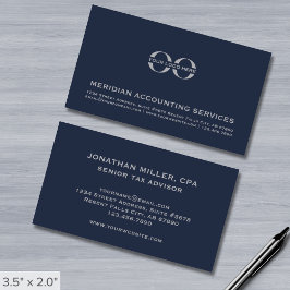 Logotipo de tarjetas de presentación de contabilid