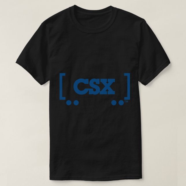 Logotipo de tren CSX camiseta clásica (Diseño del anverso)