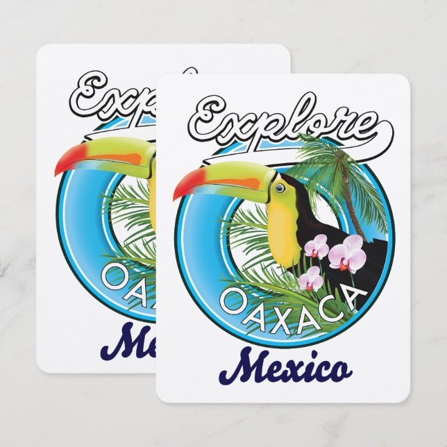 logotipo de viaje a Oaxaca México (Anverso / Reverso)