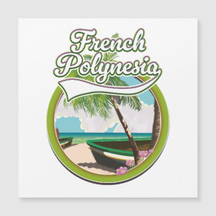logotipo de viaje a Polinesia Francesa.