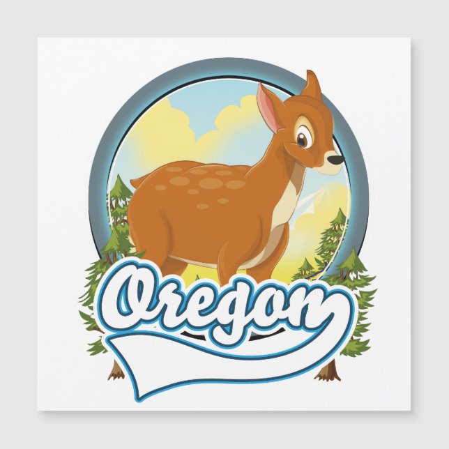 logotipo de viaje de ciervo de Oregon (Anverso)