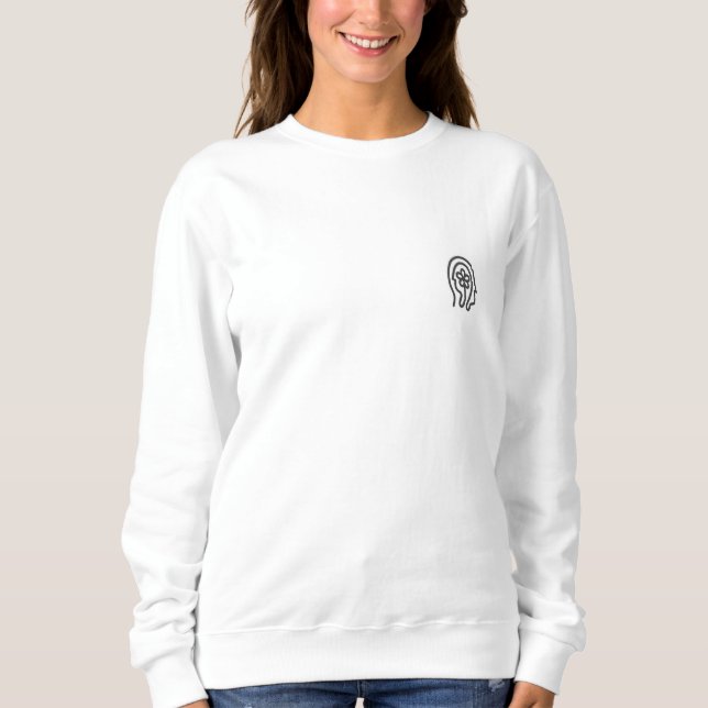 Logotipo de vida feliz Camisa de manga larga (Anverso)