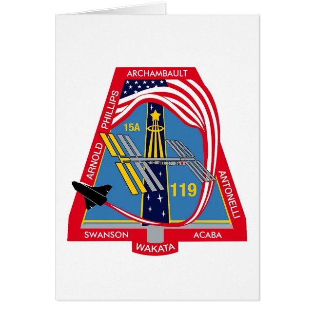 Logotipo de YOUR_NAME_HERE STS-119 (Frente)