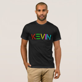 Logotipo del ALCOHOL de Kevin en la camiseta negra