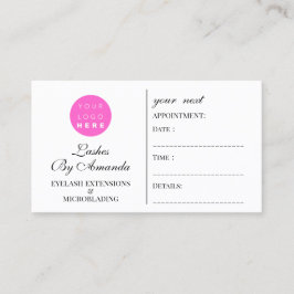 Logotipo del artista de maquillaje de la tarjeta d