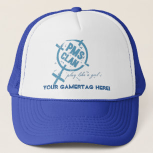 Logotipo del azul del sombrero de PMS